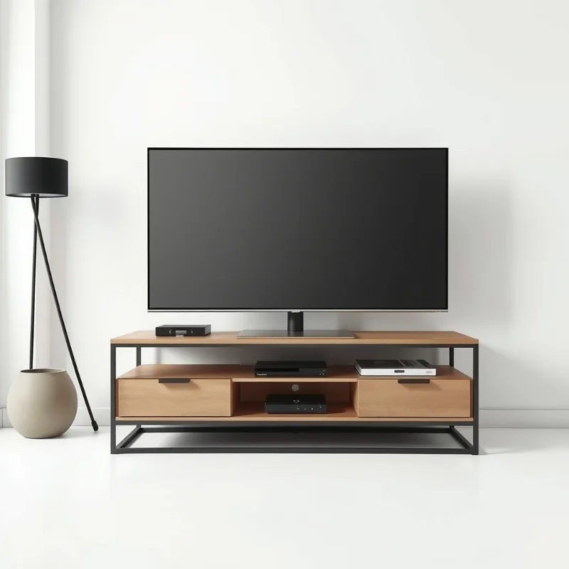 ขาแขวนทีวี SCANDINAVIAN STEEL STUDIO TV FLOOR STAND FS14-46F-01
