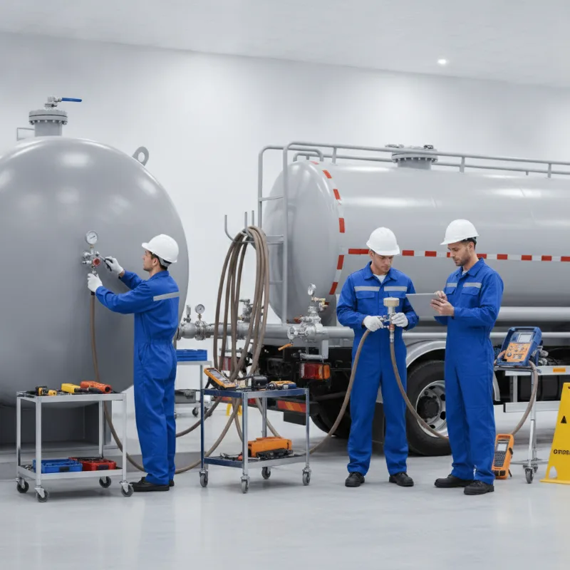 การตรวจสอบถังและรถ LPG